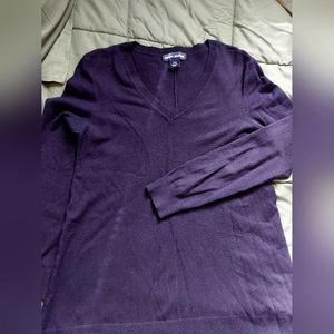 Women's Black DKNY V Neck Sweater Size Medium